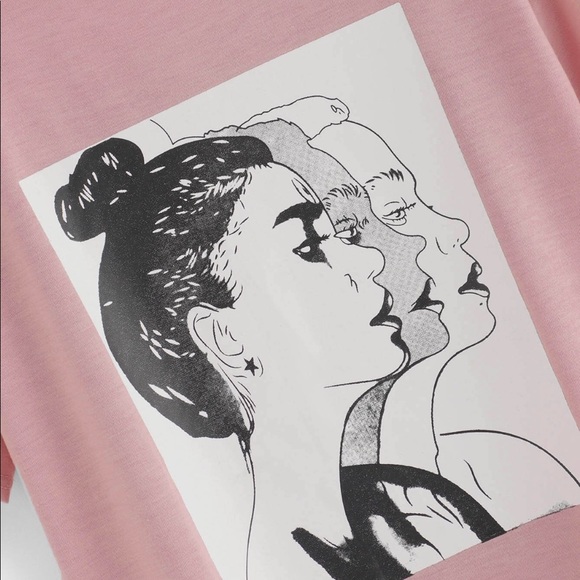 NEW•S-L•Top Bun Silhouette Print Tee•NWT• - Picture 7 of 17